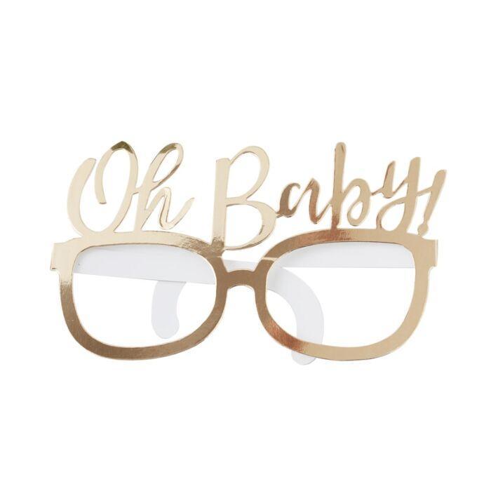 OH BABY! - FUN GLASSES BABY SHOWER PROPS-BABY SHOWER MISC-Partica Party