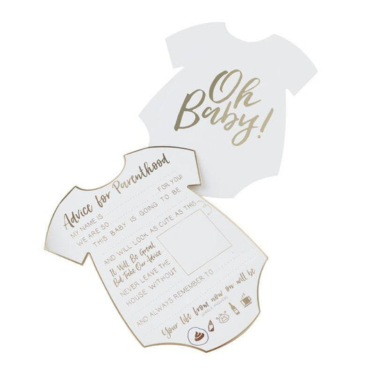 BABY SHOWER ADVICE CARDS - OH BABY!