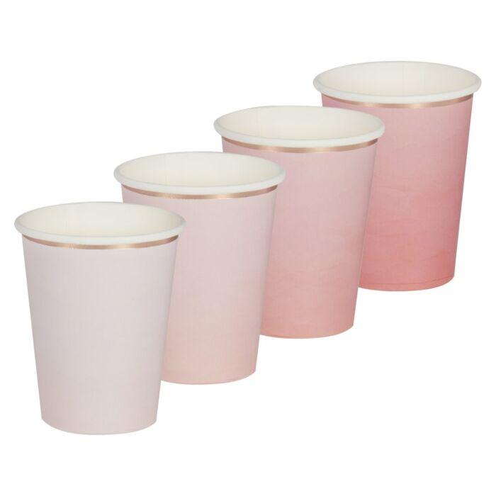 OMBRE PINK PAPER CUPS-CUPS-Partica Party