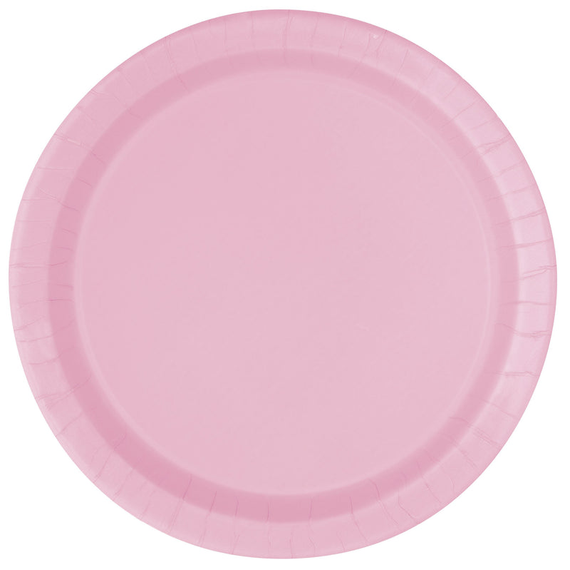 PAPER PLATES - LOVELY PINK - PACK OF 16-PLATES-Partica Party