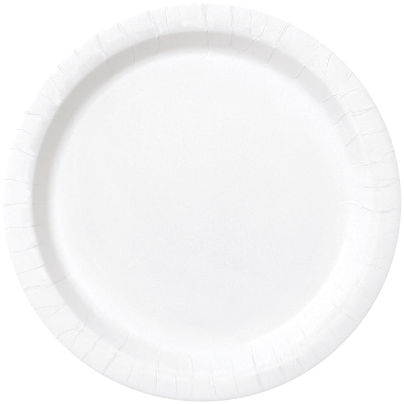 PAPER PLATES - WHITE - PACK OF 16-PLATES-Partica Party