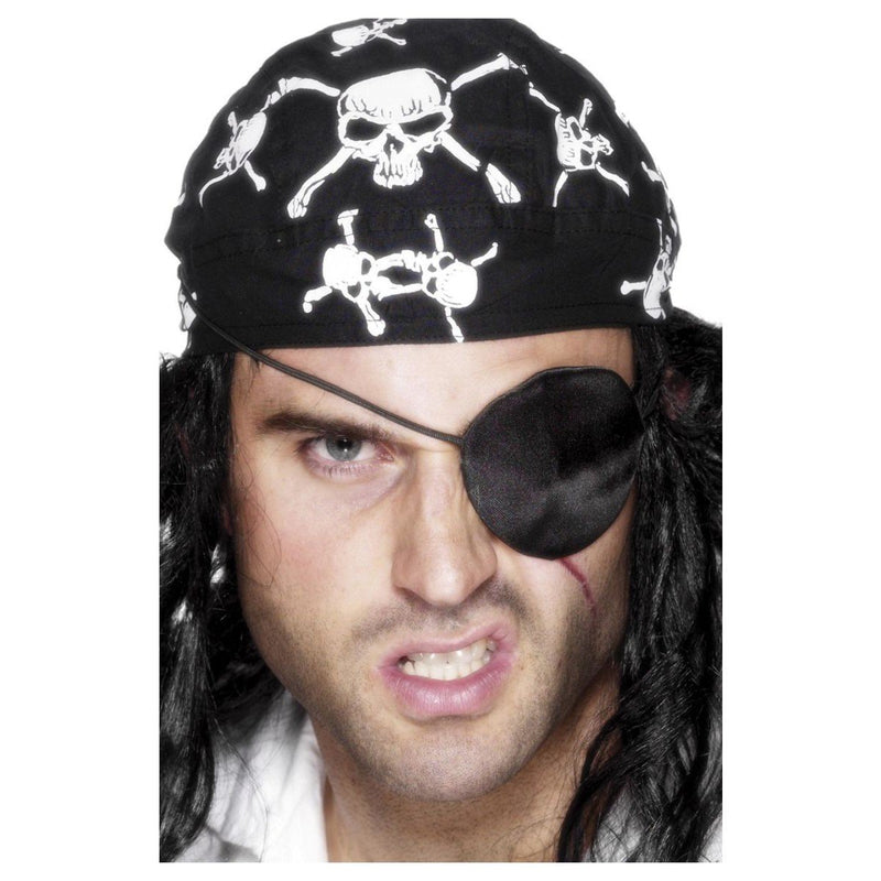 PIRATE EYEPATCH - DELUXE SATIN-ACCESSORY-Partica Party