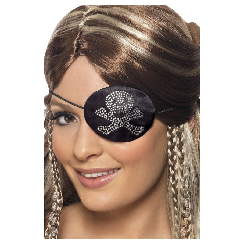 PIRATE EYEPATCH - DIAMANTE-ACCESSORY-Partica Party