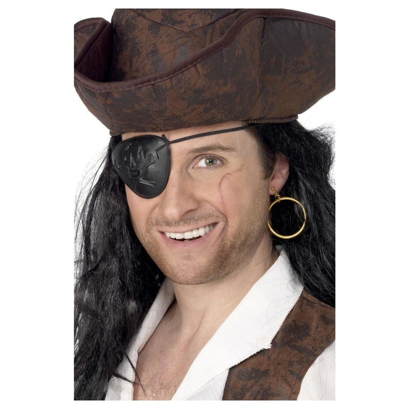 PIRATE EYEPATCH & EARRING SET-ACCESSORY-Partica Party