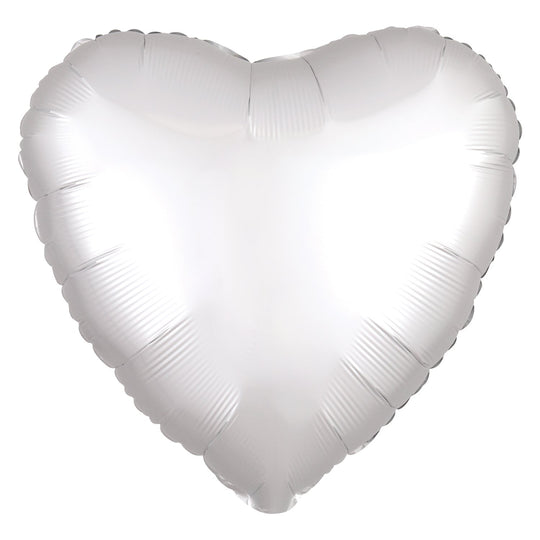 SILK LUSTRE - HEART - WHITE