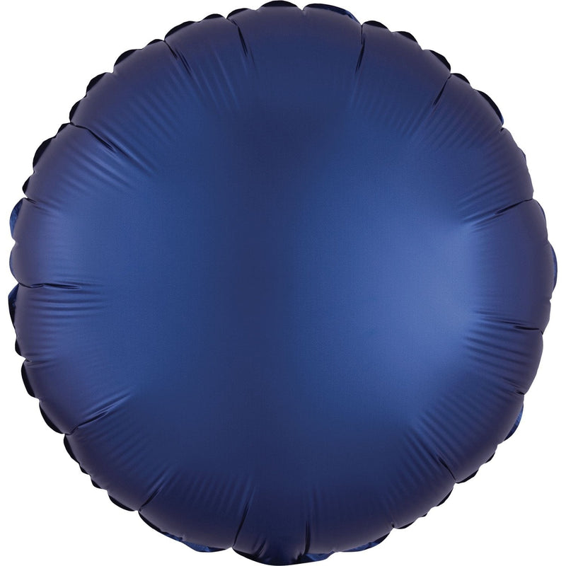 SATIN LUXE NAVY - CIRCLE-FOIL SHAPE-Partica Party