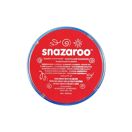 SNAZAROO FACE PAINT - BRIGHT RED - 18ML