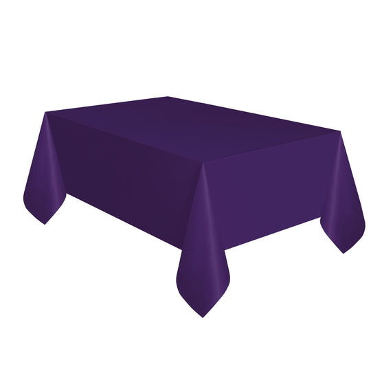 TABLECOVER - DEEP PURPLE - PLASTIC RECTANGLE