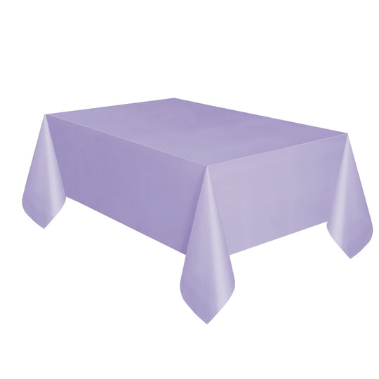 TABLECOVER - LAVENDER - PLASTIC RECTANGLE