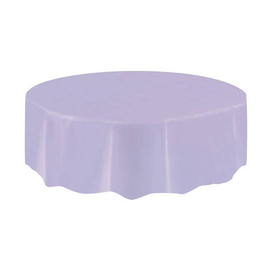 TABLECOVER - LAVENDER - PLASTIC ROUND