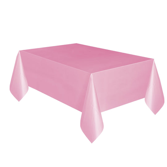 TABLECOVER - LOVELY PINK - PLASTIC RECTANGLE