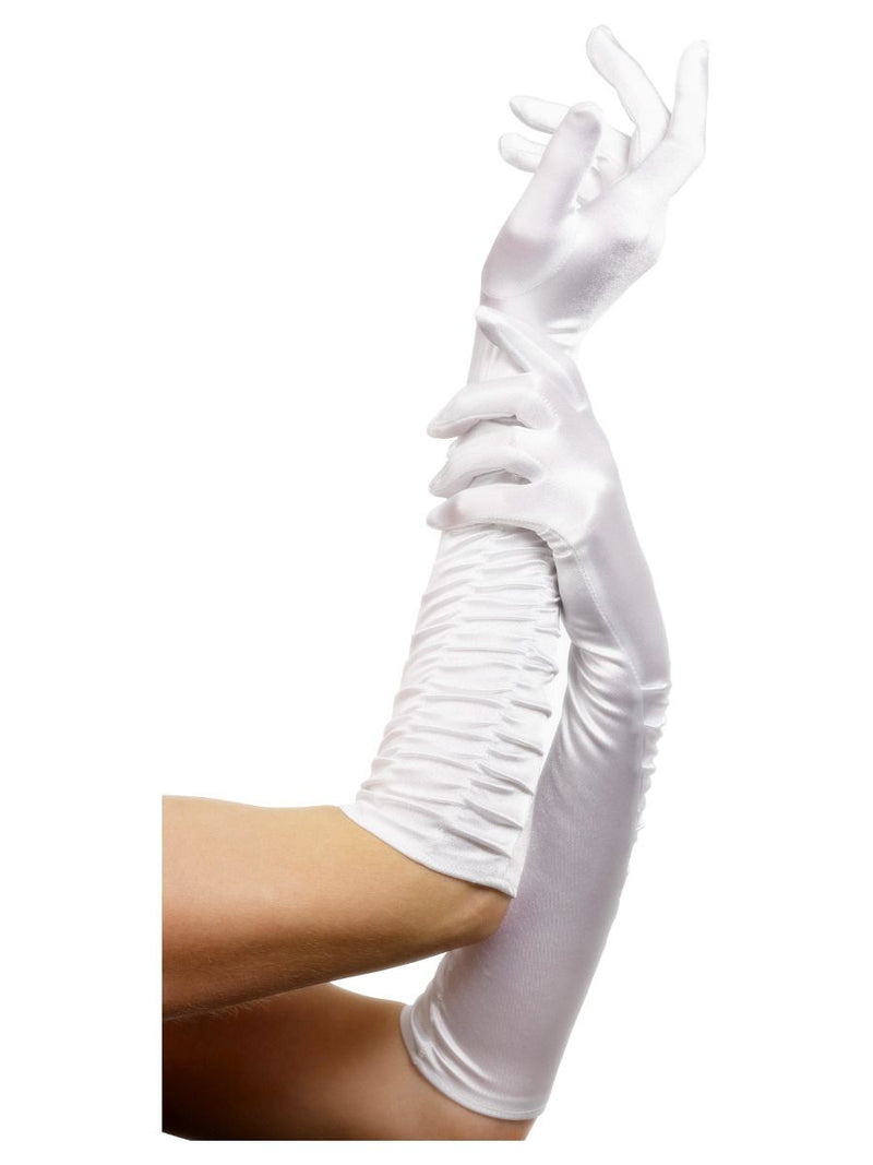 TEMPTRESS GLOVES - WHITE-ACCESSORY-Partica Party
