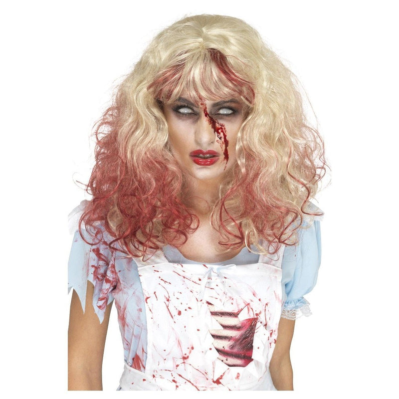 ZOMBIE BLOODY ALICE WIG - BLONDE-WIGS-Partica Party