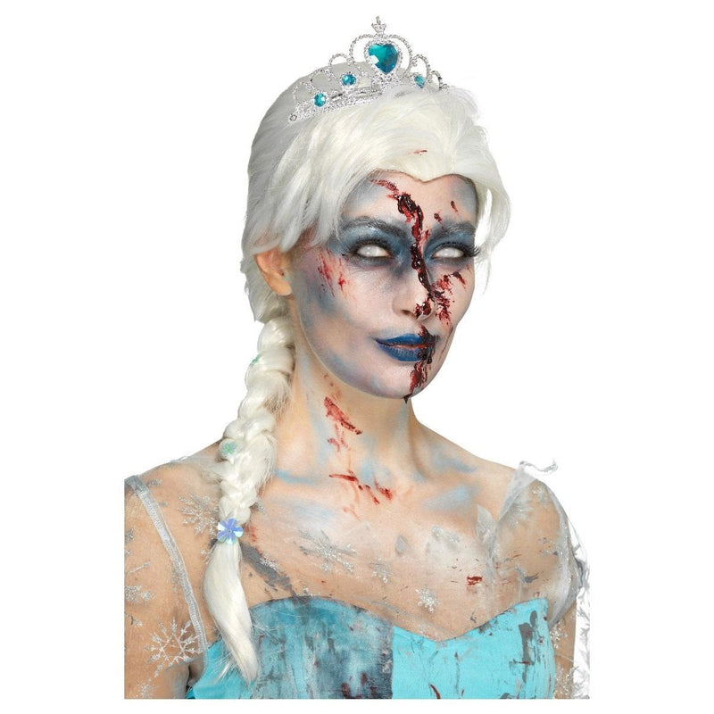 ZOMBIE FROZE TO DEATH WIG - WHITE-WIGS-Partica Party