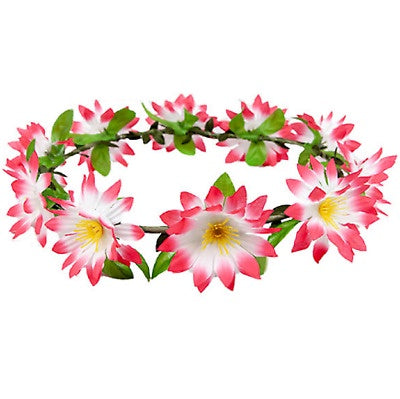 HAWAIIAN - FLOWER HEADBAND - PINK