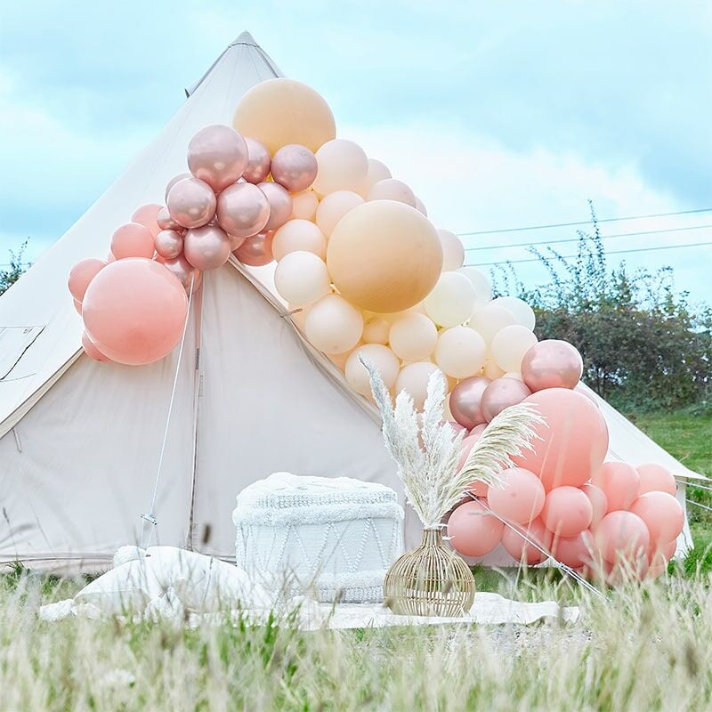 BALLOON ARCH KIT - LUXE PEACH, NUDE AND ROSE GOLD