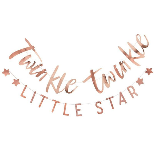 BUNTING - TWINKLE TWINKLE - ROSE GOLD