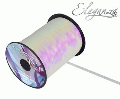 BALLOON RIBBON SPOOL - WHITE IRIDESCENT
