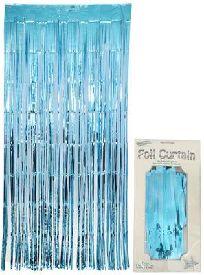 FRINGE CURTAIN - LIGHT BLUE