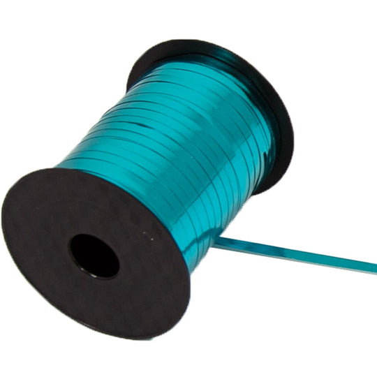 BALLOON RIBBON SPOOL - METALLIC CARIBBEAN BLUE
