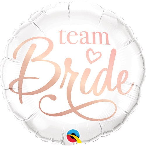 18" FOIL - TEAM BRIDE - ROSE GOLD