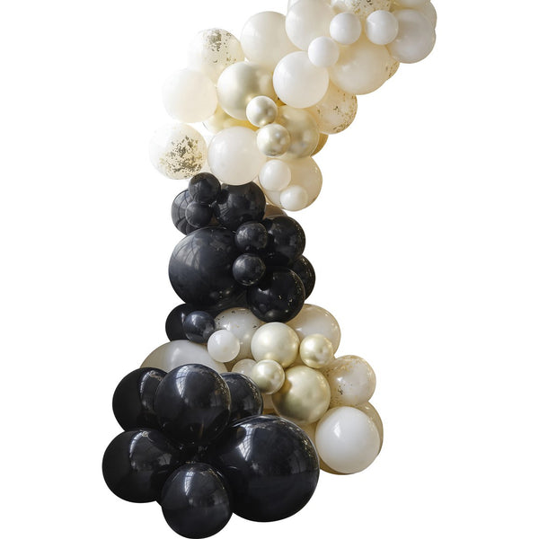 BALLOON ARCH KIT - CHAMPAGNE NOIR