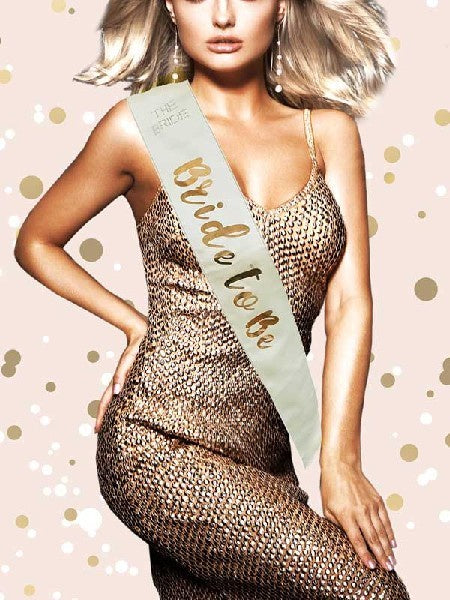 SASH - BRIDE TO BE - ROSE GOLD