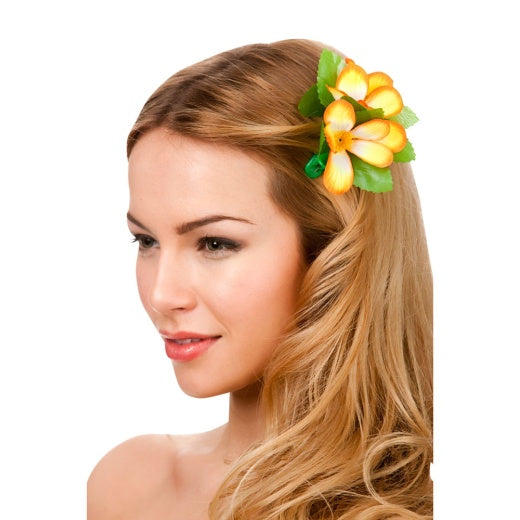 HAWAIIAN HAIR CLIP - ORANGE