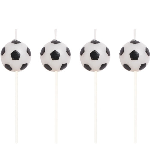 CANDLE - FOOTBALL - PACK OF 4