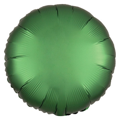 SATIN LUXE - CIRCLE - EMERALD GREEN