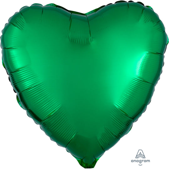 METALLIC - HEART - GREEN