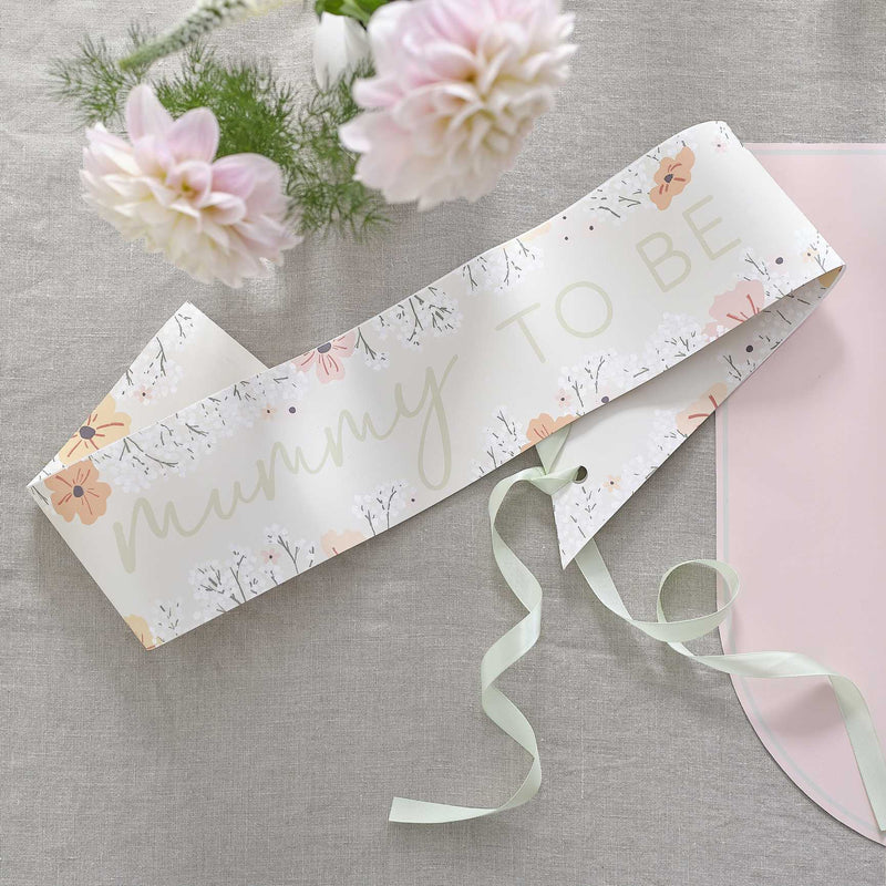 SASH - MUMMY TO BE - FLORAL