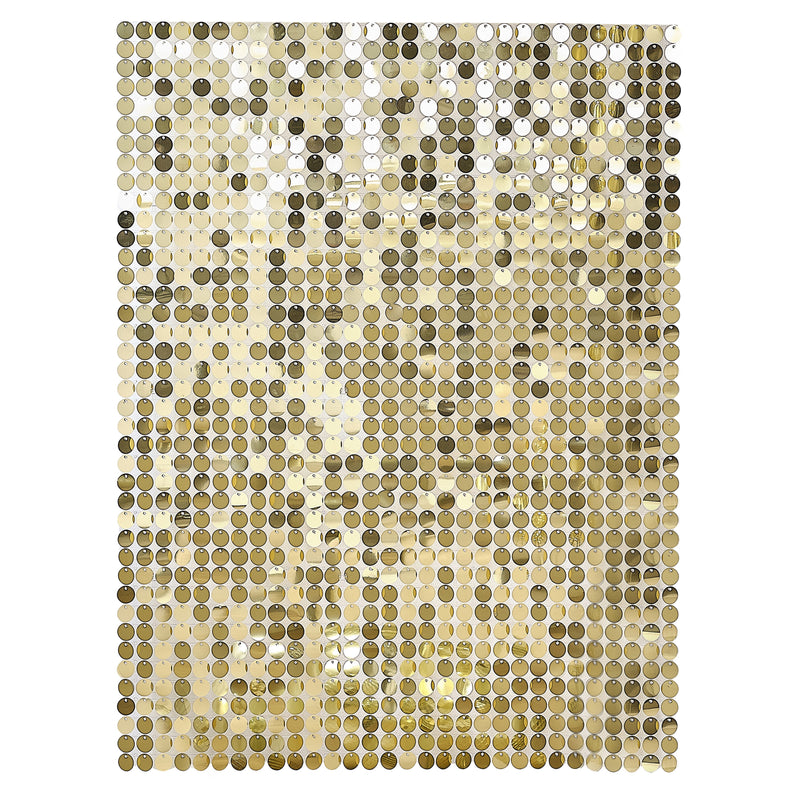GOLD DISC SHIMMER WALL - BACKDROP