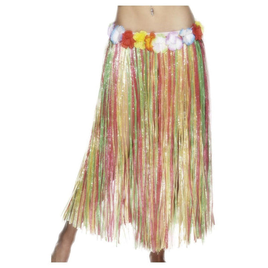 HAWAIIAN HULA SKIRT - MULTI-COLOURED - ADULT