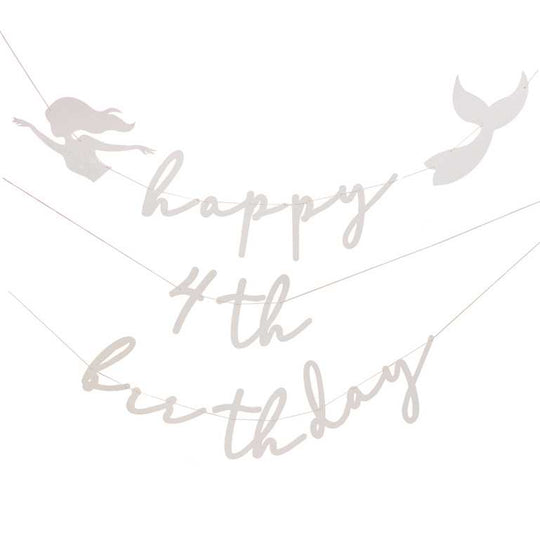 CUSTOMISABLE BUNTING - MERMAID BIRTHDAY