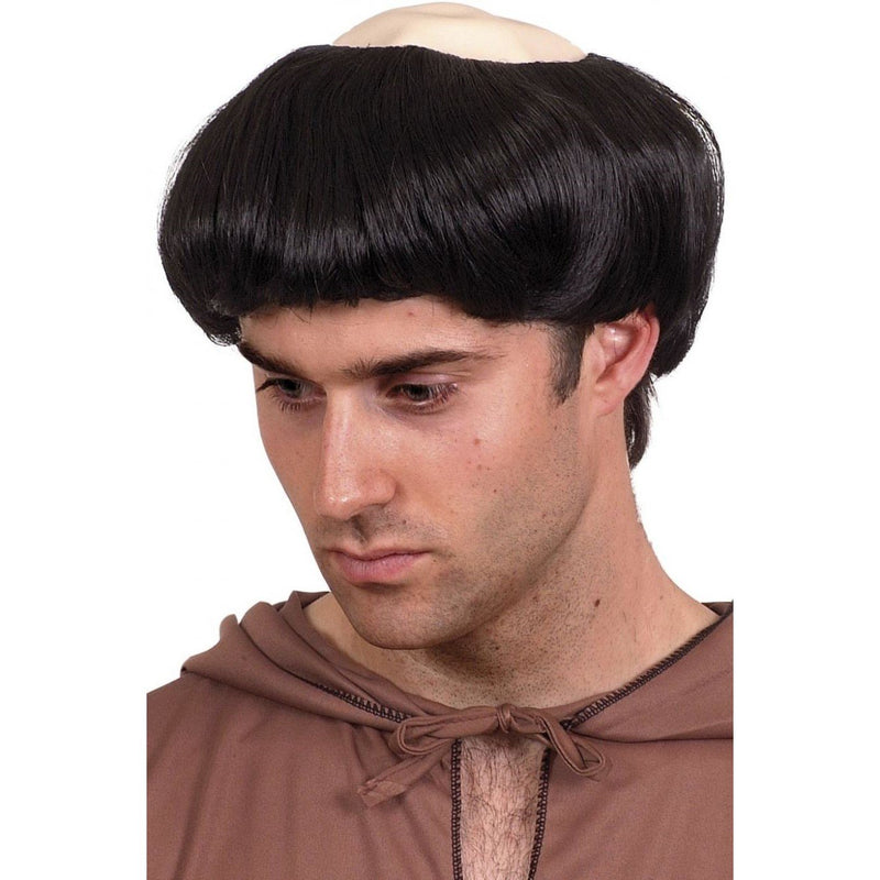 MONKS WIG - BLACK-THEMED WIGS-Partica Party