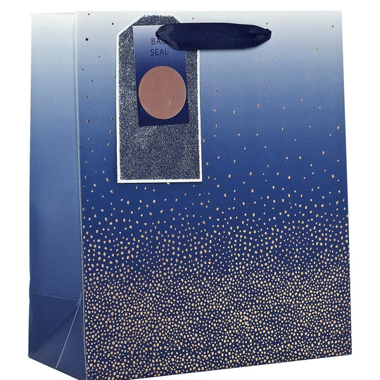 OMBRE CONFETTI NAVY MEDIUM BAG