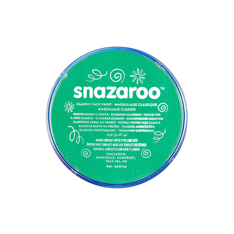 SNAZAROO FACE PAINT - BRIGHT GREEN - 18ML-face paint-Partica Party