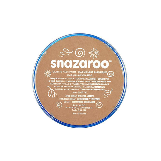 SNAZAROO FACE PAINT - LIGHT BEIGE - 18ML