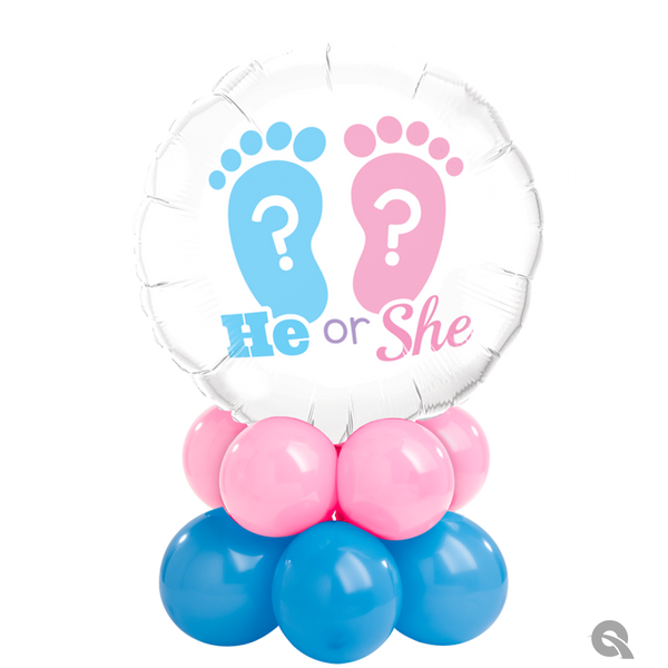 TABLE CENTERPIECE BALLOON - BABY-CUSTOM BUBBLE-Partica Party