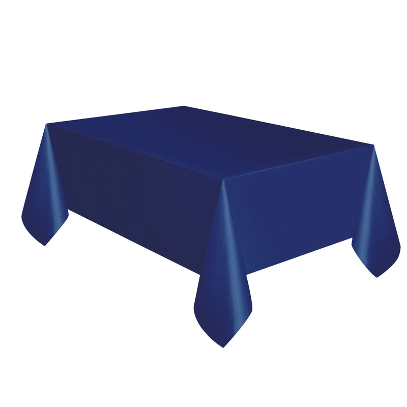 TABLECOVER - TRUE NAVY BLUE - PLASTIC RECTANGLE-Tablecover-Partica Party